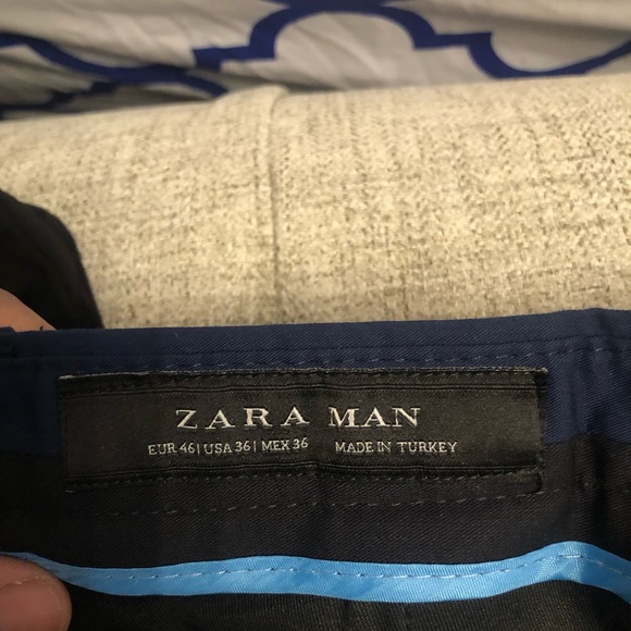 Zara navy blue suit W/ pants - Picture 7 of 7